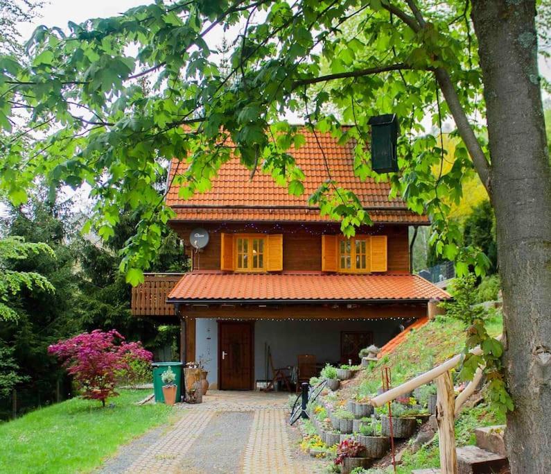 Ferienhaus Sonnenblick Entspannung Mit Sauna Kamin Und Balkon Sonneberg Zewnętrze zdjęcie